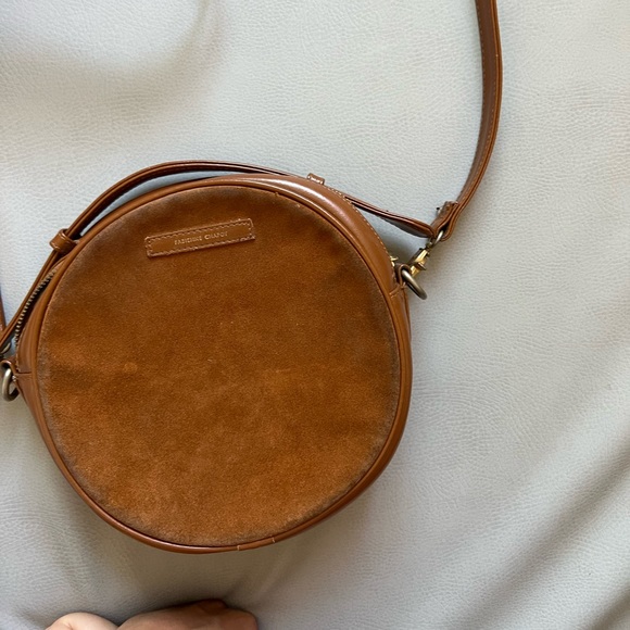 Camel Suede Crossbody Bag - Picture 4 of 8